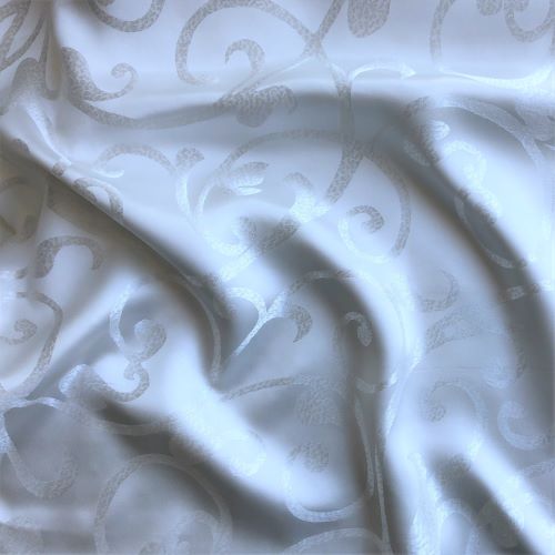 Siidist padjapüür "White jacquard" - Image 2