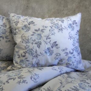 Tencel satiinist tekikott "Blue White Flower"