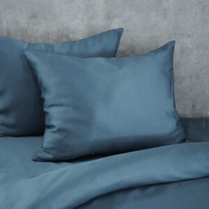 Tencel satiinist padjapüür "Petrol Blue"